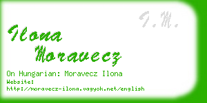 ilona moravecz business card